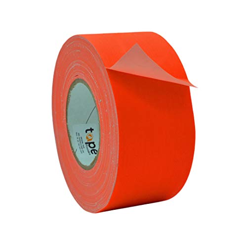 Image of WOD GTC12 Gaffer Tape, Fluorescent Orange Low Gloss Finish Film, 3 in. x 60 ft. (Pack of 16) Residue Free, Non Reflective Cloth Fabric, Secure Cords, Water Resistant, Photography, Filming Backdrop