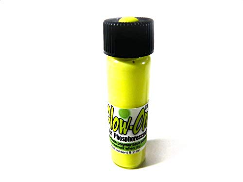 Glow-on Yellow, Phosphorescent Gun Night Sights Paint,Economy Size 9.2 Ml Vial. Gold Standard of Glow Paints. Super Bright Long Lasting Glow.
