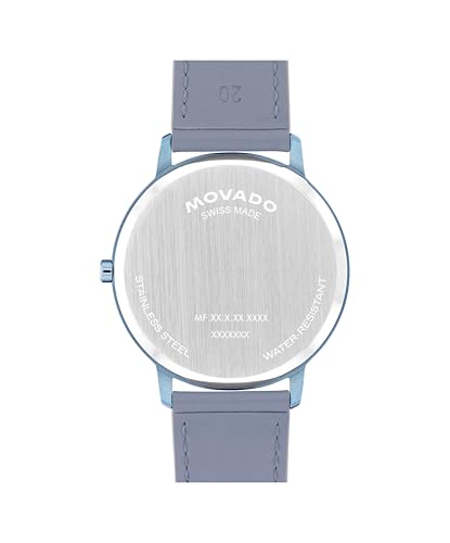 Movado Face Watch - Swiss Quartz, Leather Strap - Classic, Timeless Luxury Fashion Timepiece for Him or Her - 41mm3