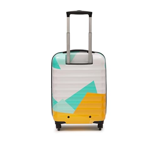 Image of YAYAVAR Mexico Textured Polycarbonate Hard-Sided Luggage Bag | Large Check-in Trolley with 4 Spinner Wheels, Number Lock, Scratch Resistant, Water Resistant