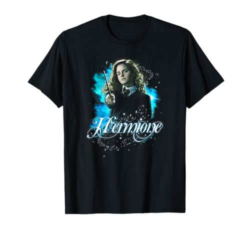 Harry Potter Hermione Ready T-Shirt - Women's Classic Fit Black Solid Short Sleeve T-Shirt - Small
