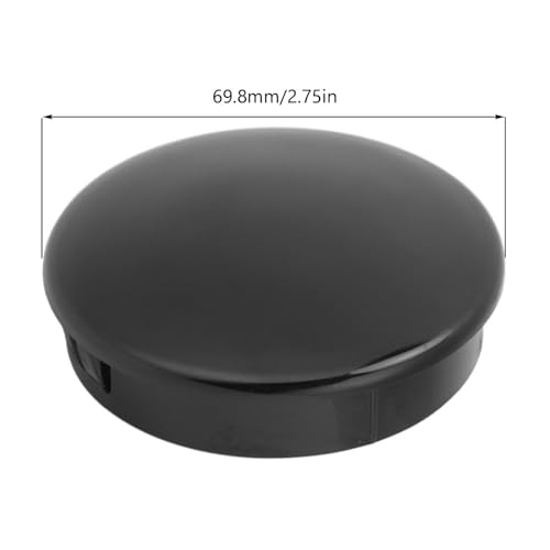 Chiffonade 2.75 Inch Boat Steering Wheel Center Cap PC Material Black Center Cover Yacht Marine Watercraft Accessories(Center Cap)