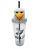 Pegasus Sports NFL Philadelphia Eagles Mascot Lid 24oz Sipper