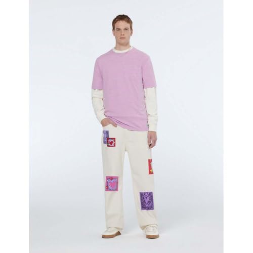 Scotch & Soda Herren T-Shirt Melange T-Shirt, Iris Pink,S – Ansicht 4