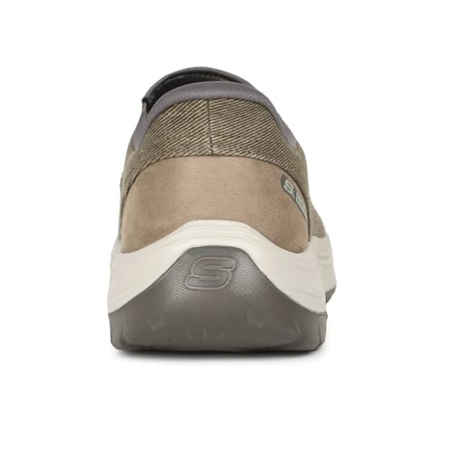 Skechers - Mens Relaxed Fit: Decklan - Gulliver Slip On Shoes, Color Taupe, Size: 13 M US3