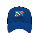 Gorra De Béisbol Hombre Unisex Vintage Lavada Gorra Dad Congo Bandera Nacional Estilo Polo Ajustable Gorras Deportivas Transpirables Gorra De Verano Visera Copa del Mundo