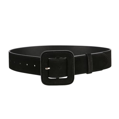 Rfmfkkg Wide Belts Black For Women Vintage Ladies Cinch Waistband Classic Dress Coat Sweater Belts