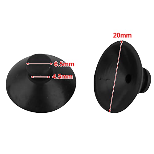 uxcell Saugnäpfe Saugnapf Halter Wasser Gummi Rohr Luftschlauch Schlauch Aquarium Schwarz 20 x 10mm