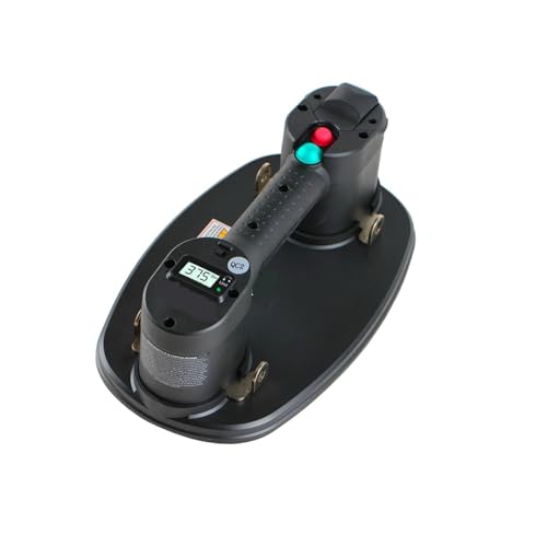 ポータブル電動真空吸引カップリフター 木材 乾式壁 花崗岩 ガラス テクスチャ表面 重量物持ち上げツール タイルツール用 修理、荷物の取り扱い(L version)