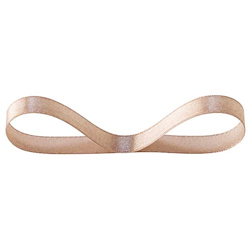 ヘッズ リボン 10㎜幅×30m巻 スモーキーベージュ 1巻 サテン 片面 HEADS 1023R