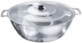 Tacho Fritadeira Fritar Batata Pastel Salgado 22cm com Tampa