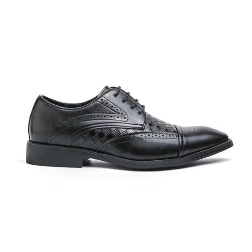 Leather Lace Up Oxford Shoes for Men Comfortable and Stylish Ideal for Business and Events3