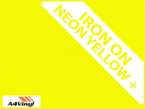 A4 giallo neon 297 x 210 mm 2 x Flex Eisen auf