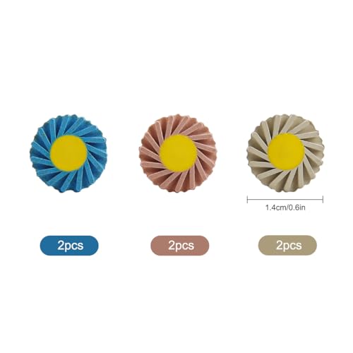 Image of Dental Composite Resin Polishing P3 Disc Polisher Wheels Diamond 3-Step Diamond Impregnated Polishing System System 14mm Wheel Kit Spiral Flex Brush Tools
