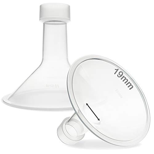 Nenesupply 19mm Flange Breastshield Compatible with Lansinoh Breastpump Parts. Replace Lansinoh Pump Parts. Replace Lansinoh Flange ComfortFit. Compatible with Lansinoh SignaturePro SmartPump Manual