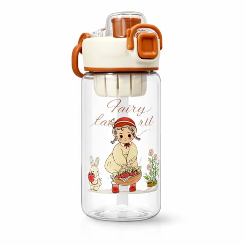 Image of Vasukie Kids Water Bottle for School 600ml | Spill-Proof Sipper Bottle for Boys & Girls | BPA-Free, Durable & Leakproof Water Bottle for School & Play (Fairy Tale Bottle)