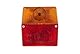 HELLA Rückleuchte - Glühlampe - 12V / 24V - Anbau/geschraubt - ECE - Lichtscheibenfarbe: rot/gelb - Stecker: Flachstecker - links/rechts - Menge: 1-2SE 998 530-061
