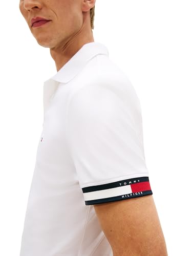 Image of Tommy Hilfiger Mens Short Sleeve Casual Polo Shirts in Regular Fit with Liquid Cotton