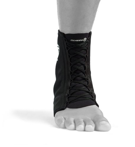Rehband 7771 Cavigliera da uomo, Nero, L