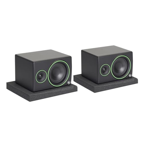 Gator Frameworks Pair of (2) Acoustic Foam Isolation Pads for Studio Monitors, Fits 6.5" Speakers (GFW-ISOPAD-MD)