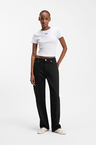 Jean noir premium HUGO Elyah_B coupe épurée taille 29W 32L