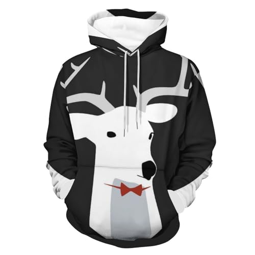 Hoodie cartoon deer sweat chaud et confortable taille S fini les pulls rêches
