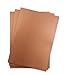Produktbild Metallic Papier DIN A4 21,0 x 29,7 cm - Kupfer-Matt Metallic - 15 Stück - glänzendes Bastelpapier 90 g/m² - Rückseite Weiß - Für Einladungen, Hochzeiten