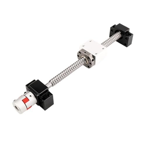 Metal Ball Screw nut SFU1204 SFU1605 SFU2005 SFU2505 Ball Screw End Machined with BKBF12/15 +nut Holder+Coupling for CNC Part(550mm)