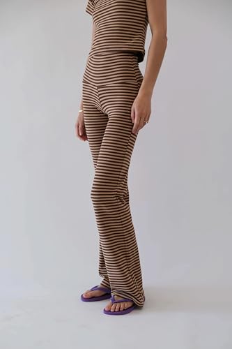 Amiblvowa Women Fold Over Yoga Pants Low Rise Wide Leg Sweatpants Color Block Flare Leggings Y2k Foldover Lounge Workout 20253