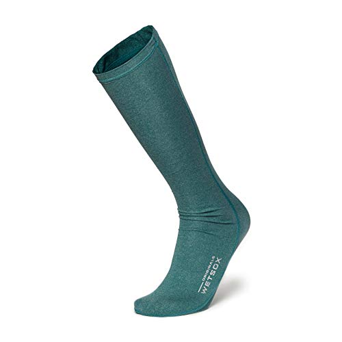 WETSOX Frictionless Wetsuit Boot Socks Slip Easily in/Out of Gear (Green, Large)