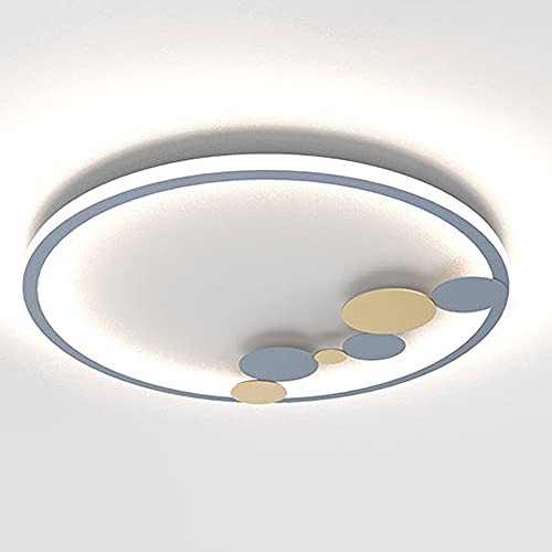 Plafonnier LED moderne or rond économique pour chambre de fille et garçon