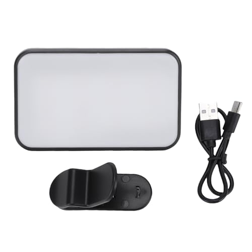 Rechargeable Clamp Selfie Light Portable Video Conference Fill Light Cell Phone Fill Light Portable Selfie Light Phone Video Light Rechargeable Phone Fill Light