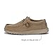 HEYDUDE Men's Wally Canvas Chestnut Size 10 | Men’s Shoes | Men's Lace Up Loafers | Comfortable & Light-Weight