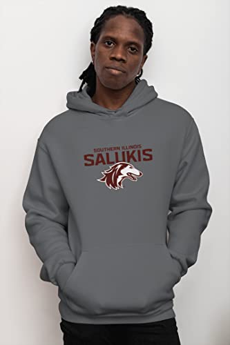 CreateMyTee | Southern Illinois Salukis Two Color Hooded Sweatshirt3