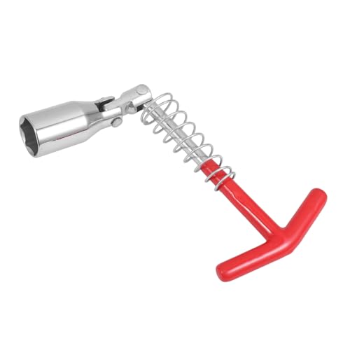 VALICLUD Spark Plug Socket Wrench T Handle Metal Spark Plug Tool for Secure Fastening and Easy Installation Installer for Atv and Automotive Use