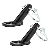 Alipis 2 pièces Attelage Remorque Vélo Métal Robuste et Compatible Accessoire de Fixati...