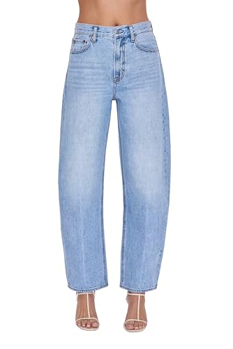 Women's Wes High Rise Barrel Leg Jean