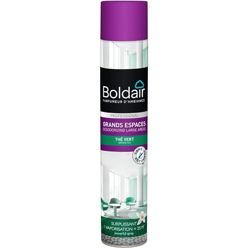 BOLDAIR Aérosol Désodorisant Surpuissant Thé Vert 750ml