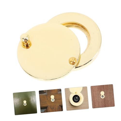 POPETPOP 2 piezas Mirilla de puerta de cobre cubierta de privacidad para protección elegante para seguridad y estilo mejorado miniatura 7