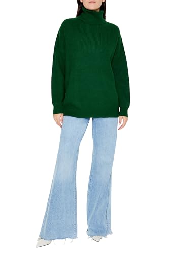 Forever 21 Women's Ribbed Knit Turtleneck Sweater2