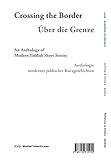 Iber der grenets / Über die Grenze / Crossing the Border: Anthologie moderner jiddischer Kurzgeschichten / An Anthology of Modern Yiddish Short ... / ייִדיש אויסגאַבעס און פֿאָרשונג, 4, Band 4)
