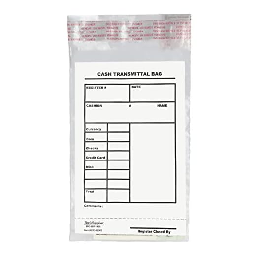 Can you put coins in your check luggage Tamper-Evident Cash Transmittal Bags