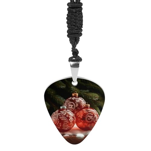 QMNLKH チタンスチールギターピック バラのプリントネックレス ギタリスト エレキベース ウクレレ 男性と女性のプレーヤーに お母さんやお供に理想的なギフト。, One size, チタンスチール。, 宝石なし。