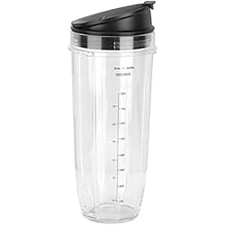Vaso De Licuadora Ninja 1000 Watts NINJA 18 oz, 24 oz, 32 oz Repuestos, taza de repuesto + Juego de pieza para la tapa para la licuadora NINJA 900W 1000W(1#)