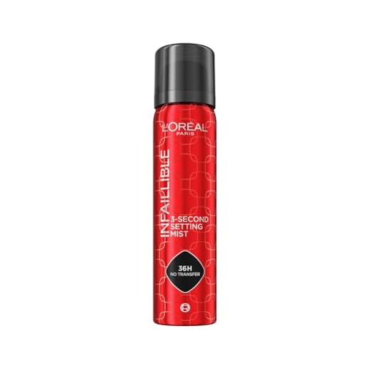 L'Oréal Paris Spray Fijador de Maquillaje Infaillible, Resistente al Agua, Se mantiene hasta 36h, 75 ml