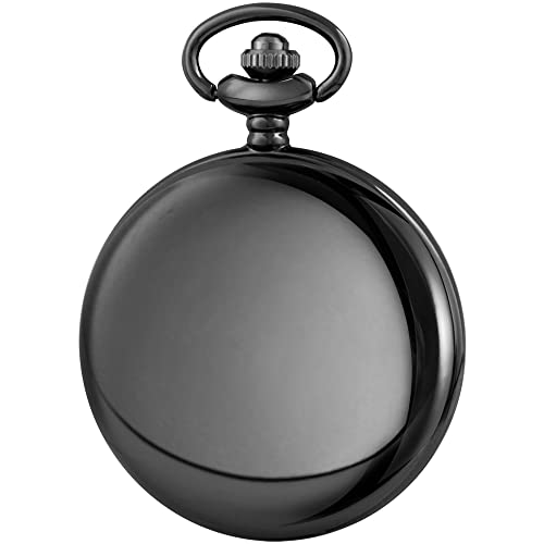 Image of Tiong Roman Numerals Scale Quartz Pocket Watches with Chain Christmas Graduation Birthday Gifts Fathers Day