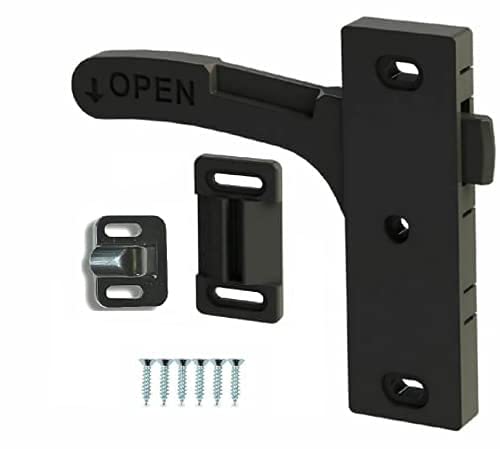 WANGCL RV Screen Door Latch Handle Right Hand for RV Trailer Camper Motor Home Cargo Trailer, Black - Image 3