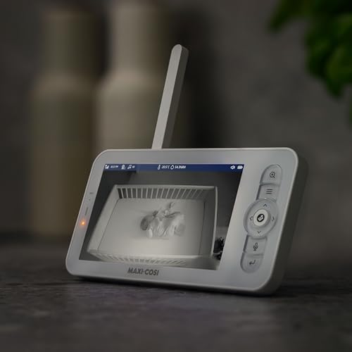 Maxi-Cosi See Pro 360 Baby Monitor with CryAssist™ AI Cry Translation, 2K HD camera with PTZ, Secure Non Wi-Fi 5 inch parent unit, 10 hour battery, Soothing Lullabies, 2-way audio - image 9