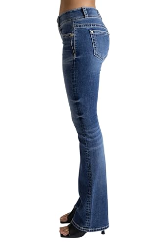 Miss Me Women's Nova Jane Thick Stitch Mid-Rise Bootcut Jeans3