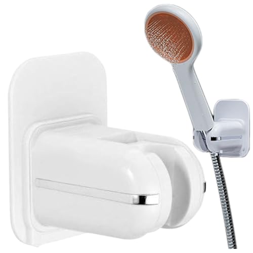 Soporte de Cabeza de Ducha, Soporte para el Cabezal de la Ducha del baño Adhesivo Ajustable, Varita montado de Pared de Carga Fuerte para la mayoría de Las Cabezas